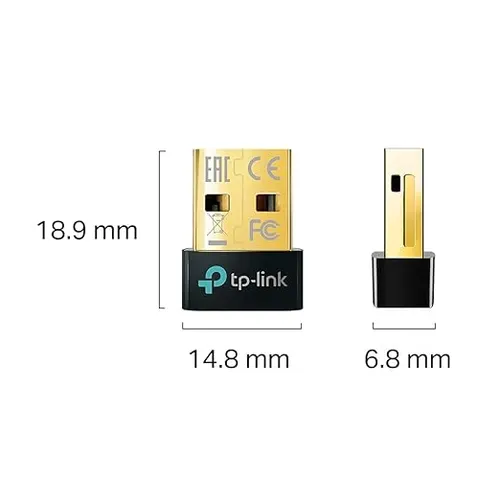 TP-Link USB Bluetooth Adapter for PC, 5.3 Bluetooth Dongle Receiver (UB500) Supports Windows 11/10/8.1/7 for Desktop, Laptop, Mouse, Keyboard, Printers, Headsets, Speakers, PS4/ Xbox Controllers