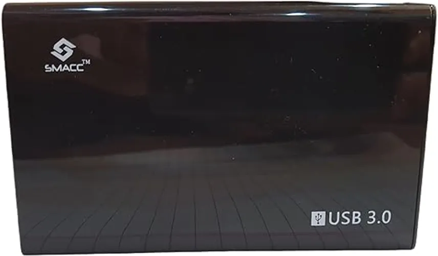 USB 3.0 HDD Case Enclosure for Laptop HDDs, Glossy Black, 2.5" inch