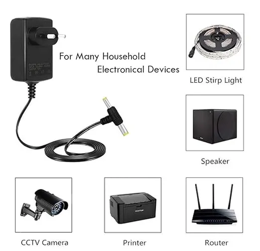 12V 2AMP DC Power Adapter, Powers Supply, SMPS for LCD Monitor, TV, AC Input 100-240V Dc Output 12 Volt