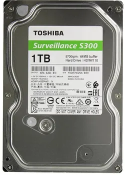 TOSHIBA S300 1TB 3.5 inch Surveillance Internal Hard Drive