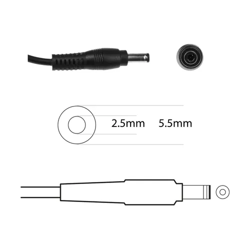 Techie Compatible 65W Laptop Charger for B560 B570, G580a IdeaPad Z560 Series (20V, 3.25A)