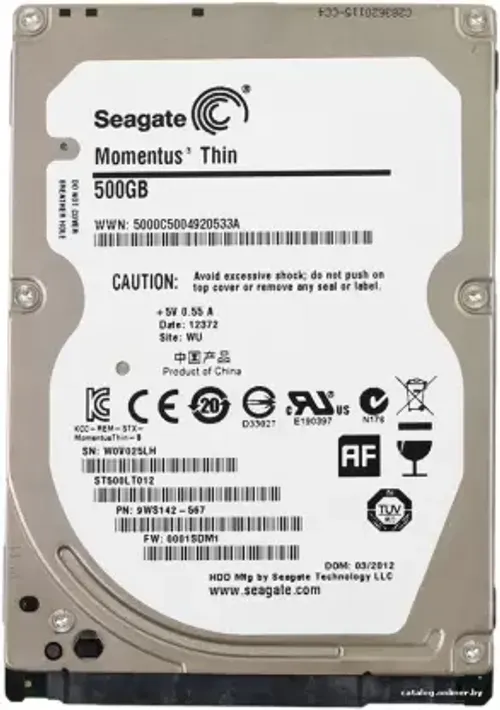 Seagate 500gb Laptop Hdd