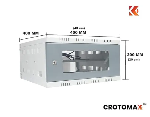 3U Rack - DVR Rack/CCTV Rack/NVR Rack/Server Rack/Network Rack with 3 Power Plug Socket - Transparent Glass Door