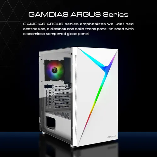 Gamdias Argus E4 Elite White Mid Tower Cabinet