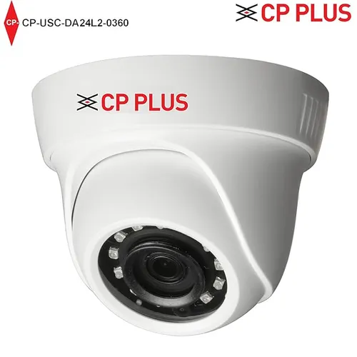 Cosmic HD 2.4MP IR Dome Camera 3.6MM, 20mtr,IR (CP-USC-DA24L2-0360)