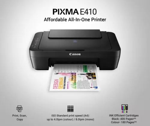CANON E410 MULTIFUNCTION INK JET PRINTER 