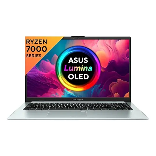 ASUS Vivobook Go 15 (OLED) 2023, AMD Ryzen 5 7520U, 15.6" (39.62 cm) FHD OLED, Thin & Light Laptop (16GB/512GB SSD/Windows 11/Office 2021/Alexa Built-in/Backlit KB/Black/1.63 kg) E1504FA-LK542WS