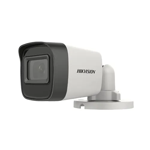 HIKVISION 5 MP Outdoor Bullet CCTV Ethernet Camera with inbuilt Audio Mic IP67 DS-2CE16H0T-ITPFS + BNC/DC, 1080p