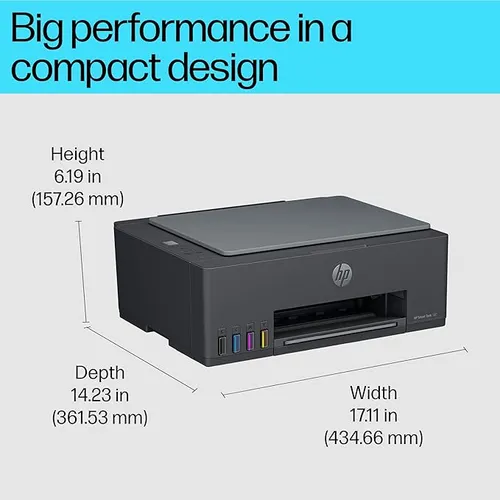 HP Smart Tank 581 All-in-one WiFi Colour Printer with 2 Extra Black Ink Bottles(Upto 12000 Black and 6000 Colour Prints)and 1 Year Extended Warranty with PHA Coverage