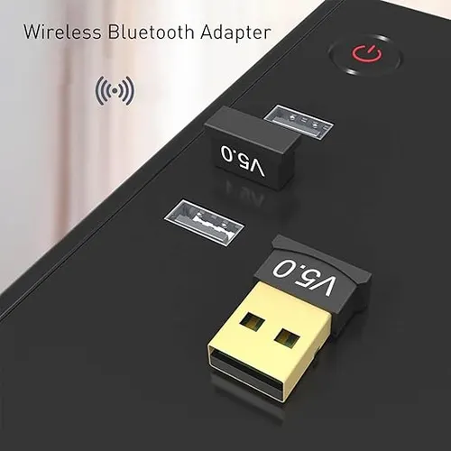 Bluetooth Adapter for PC, Wansurs USB Bluetooth Adapter 5.1 EDR, Bluetooth Dongle Wireless Bluetooth Receiver for Desktop, Laptop, Speaker, Mouse, Keyboard, Headphones Support Windows