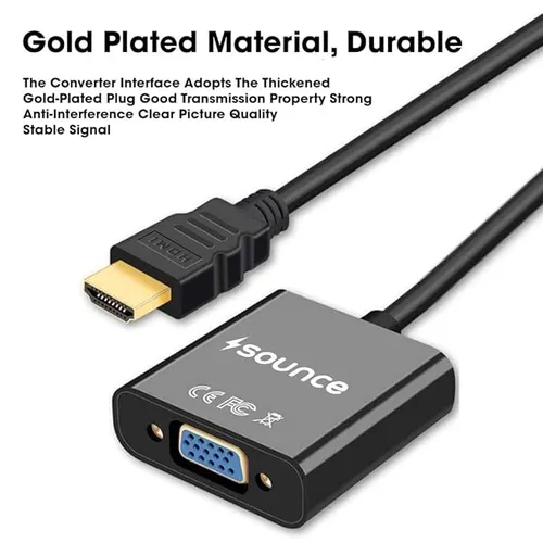 Hdmi to Vga with Audio Cable