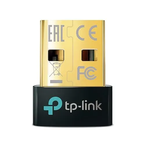 TP-Link USB Bluetooth Adapter for PC, 5.3 Bluetooth Dongle Receiver (UB500) Supports Windows 11/10/8.1/7 for Desktop, Laptop, Mouse, Keyboard, Printers, Headsets, Speakers, PS4/ Xbox Controllers