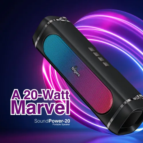 FINGERS SPEAKER BT PORTABLE SOUND POWER 2.0 RGB