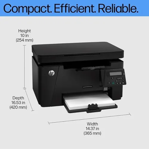 HP Laserjet Pro M126Nw All-in-One B&W Wireless Monochrome Laser Printers for Home: Print, Copy, & Scan, Compact, Easy Mobile Printing, Black