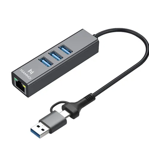 HAMMOK PRIME USB TYPE C GIGA LAN WITH USB 3.0 HUB