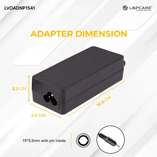 LAPCARE 20V 3.25 IBM 65W ADAPTER(Small Pin