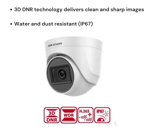 HIKVISION 2MP Dome CAERA DS-2CE5AD0T-ITP/ECO Compatible