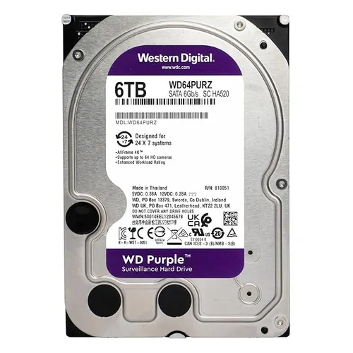 WD Purple™ 6TB Surveillance Hard Drive Visit the Western Digital Store