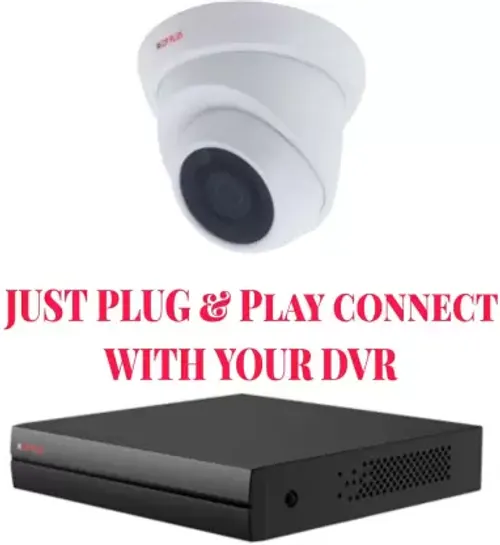 CP PLUS 2.4MP HD Indigo IR CP-URC-DC24PL2-V3-0360 Dome Indoor Security Camera  (1 Channel)