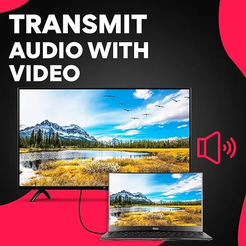 Coconut HDMI to VGA with Audio Adapter High Speed 4K HD Video Converter Gold Plated HDMI to VGA