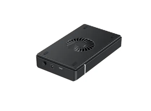 Live Tech HDC03 RGB 3.5" SATA/SSD Enclosure – USB 3.0 Type-C, 5Gbps Speed, Supports 2.5"/3.5" Drives Up to 18TB, Built-in Heat Sink, RGB Lighting