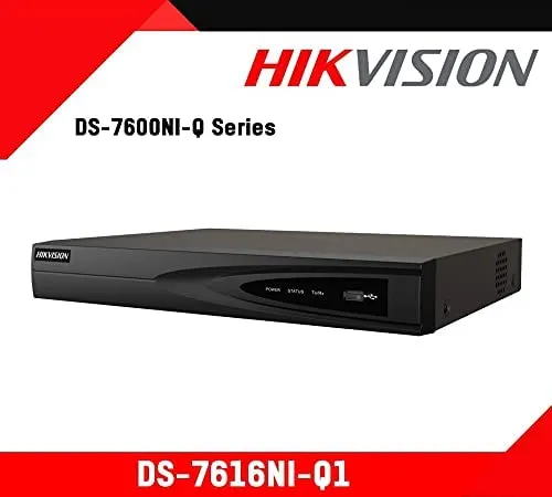 HIKVISION 16 Channel NVR 4K 1U H.265+ 160 Mbps DS-7616NI-Q1 Black