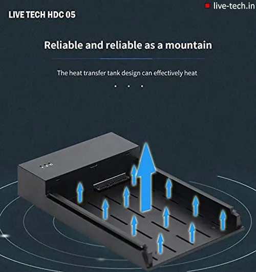 Live Tech 3.5/2.5 Inch SATA to USB 2.0 External Hard Drive Case for Laptop/Desktop/SSD HD