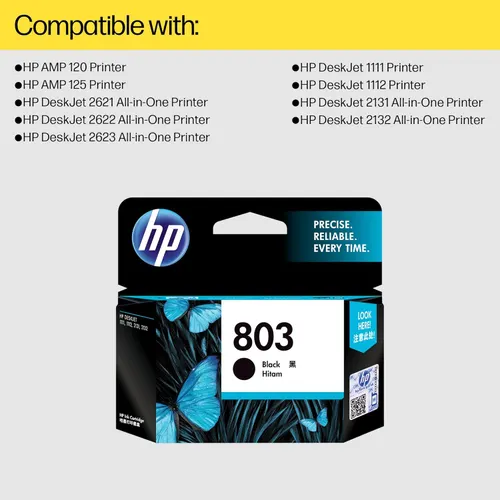 HP INK 803 BLK SMALL CATRIDGE
