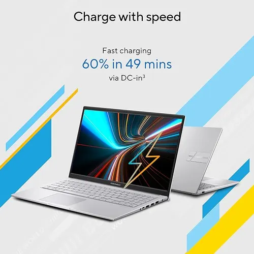 ASUS Vivobook 15, Intel Core i5-1235U 12th Gen, 15.6" (39.62 cm) FHD, Thin and Light Laptop (16GB RAM/512GB SSD/Win11//Backlit Keyboard/Silver/1.7 kg), X1504ZA-NJ542WS