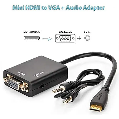 Mini Hdmi to Vga Converter