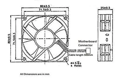 CPU FAN 80MM