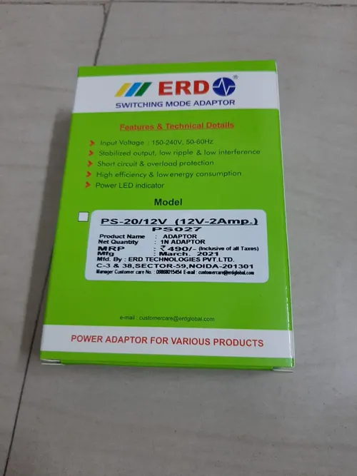 Erd 12v - 2ams Adaptor