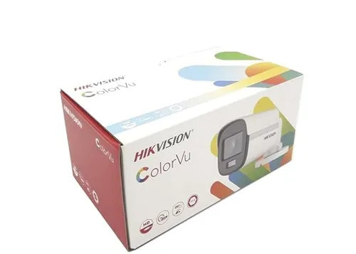 HIKVISION 2MP ColorVu Bullet Camera DS-2CE10DF0T-PFS IP67 White Wired 1Full HD 1080p