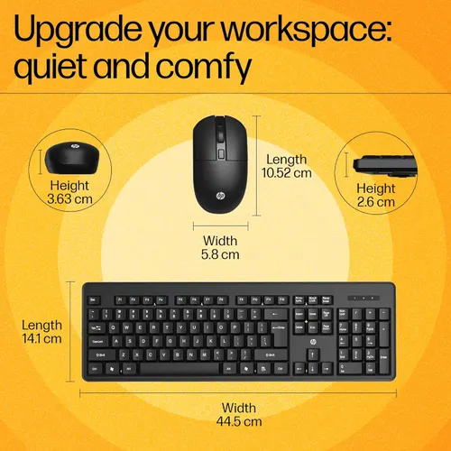 HP WIRELESS KEYBOARD MOUSE KM200