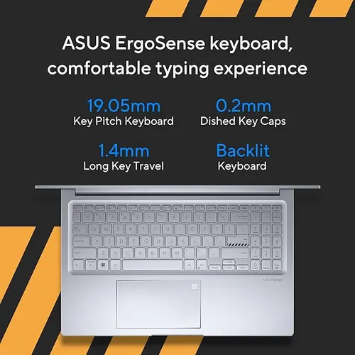 ASUS Vivobook 16X, Intel Core i5-12500H, 16" FHD+ 60Hz, Creator/Gaming Laptop (16GB RAM/512GB /RTX 2050/Win 11 home/Office 2021/Fingerprint /50WHr Battery/Cool Silver/1.80 kg)  K3605ZF-RP458WS