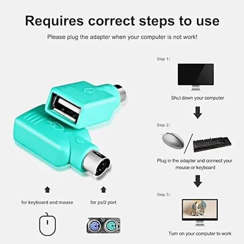 PS2(F) TO USB (M) CONVERTER